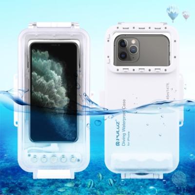 PULUZ iPhone için 45mt Su Geçirmez Dalış Kılıfı (iP11 Pro-XS Max)