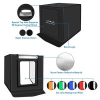 PULUZ Profesyonel LED Işıklı Ürün Fotoğraf Çekim Çadırı (60x60cm)