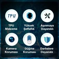 Realme 9 Pro Kamera Korumalı Ultra İnce Şeffaf Silikon Kılıf