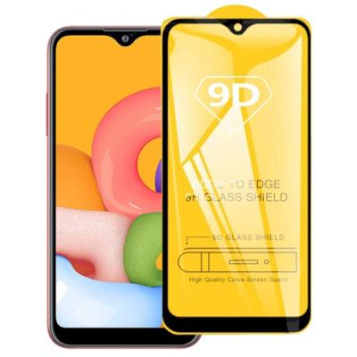 Samsung Galaxy A01 9D Full Glue Tempered Cam Ekran Koruyucu