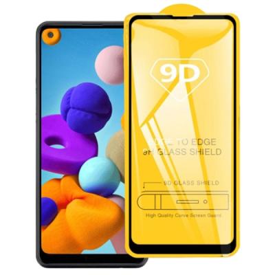 Samsung Galaxy A21 9D Full Glue Tempered Cam Ekran Koruyucu