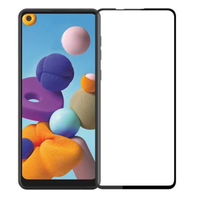Samsung Galaxy A21S 3D Full Tempered Kırılmaz Cam Ekran Koruyucu