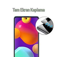 Samsung Galaxy F62 Full Glue Kaplama Tempered Cam Ekran Koruyucu