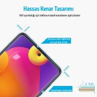 Samsung Galaxy F62 için Tempered Kırılmaz Cam Ekran Koruyucu