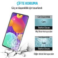 Samsung Galaxy F62 için Tempered Kırılmaz Cam Ekran Koruyucu