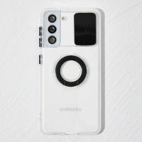 Samsung Galaxy S21 FE Sürgülü Kamera Koruma Yüzük Silikon Kılıf