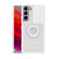 Samsung Galaxy S21-S30 Sürgülü Kamera Koruma Yüzük Silikon Kılıf