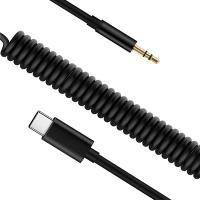 Spiral USB Type-C to 3.5mm Aux Ses Aktarım Kablosu (1.5 Metre)