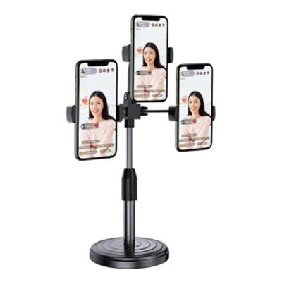 Üçlü Telefon Tutucu Tripod Selfie Stant Canlı Yayın TikTok Youtuber