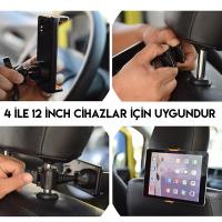 Universal Araç Arka Koltuk Tablet ve Telefon Tutucu