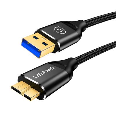 Usams US-SJ272 U19 Nylon Braided USB 3.0 to Mikro B Kablo