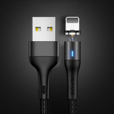 Usams US-SJ352 U32 Alüminyum Manyetik Başlık iPhone Şarj Kablosu