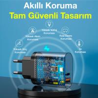 USLION 20W USB QC3.0 Şarj PD3.0 Hızlı Şarj Aleti Şarj Başlığı