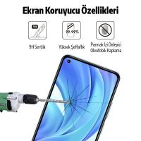 Xiaomi Mi 11 Lite Glue Full Kaplama Tempered Cam Ekran Koruyucu
