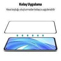 Xiaomi Mi 11 Lite Glue Full Kaplama Tempered Cam Ekran Koruyucu
