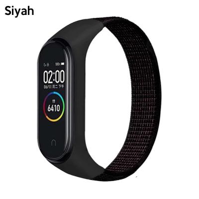 Xiaomi Mi Band 5-Mi Band 4-Mi Band 3 Nylon Kayış Kordon