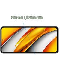 Xiaomi Poco F3 Full Glue Kaplama Tempered Cam Ekran Koruyucu