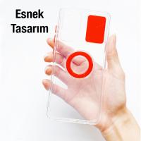 Xiaomi Redmi 9C Sürgü Kamera Korumalı Yüzük Stand Silikon Kılıf