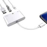 ✅ iPhone-iPad 3in1 Ethernet RJ45 ve USB Kamera Adaptörü NK107