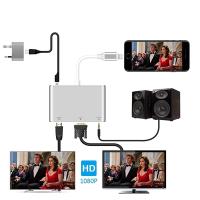 ✅ iPhone iPad P32 HDMI VGA Av Audio Ses Dönüştürücü Adaptör