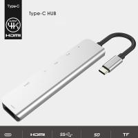 ✅ USB SD&TF Okuyucu HUB Adaptör (Type-C to 7in1 HDTV 2xUSB+PD)