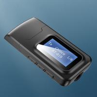 2in1 Bluetooth 5.0 Mini USB Adaptör+Fm Transmitter Lcd Ekranlı