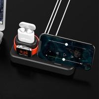 3in1 iPhone+iWatch+iPods Silikon Şarj Standı Telefon Tutucu