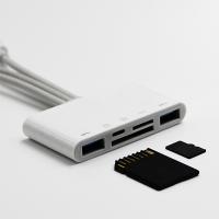 3in1 iPhone+Type-C+USB A Kamera Kart Okuyucu Dönüştürücü Adaptör