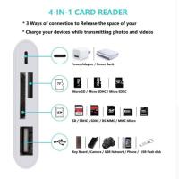4in1 iPhone,iPad Lightning To TF,SD Card USB Kamera Adaptörü NK108L