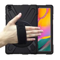 Ally Galaxy Tab A 10.1 (2019) T510-T515 Kılıf Shockproof 3 Katmanlı Standlı Zırh Kılıf