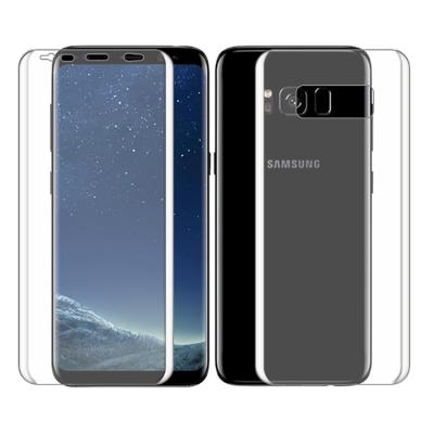 Ally Samsung Galaxy S8 Plus İçin Ön Arka 3d Nano Glass Full Şeffaf Koruyucu