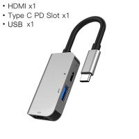 Ally Usb (Type-C to 3in1 Hdtv USB+PD) Hub Adaptör Çoklayıcı