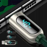 BASEUS Dijital Ekranlı Hızlı Şarj Kablosu USB TO TYPE-C 5A 2M