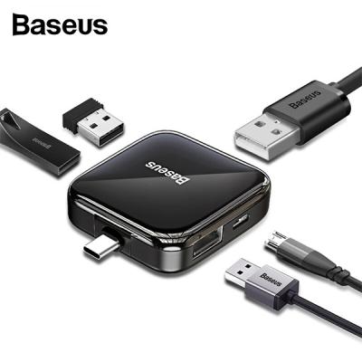 BASEUS Fully Folded Portable Type-C Hub Type-c to USB2.0*4 Power Supply Model