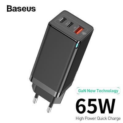 Baseus GaN 65W 4.0 3.0 Type-C PD 3 Port USB Hızlı Şarj Aleti