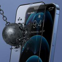 Baseus iPhone 12 Pro Full Anti Blue Tempered Cam Ekran Koruyucu 2Adet 0.3MM