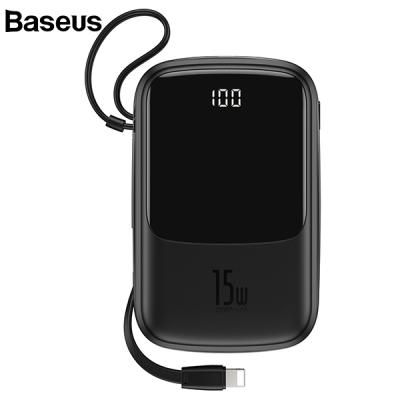 Baseus Q Pow 3A Dijital 10000mAh PowerBank + iPhone Şarj Başlığı