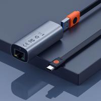 Baseus USB Ethernet adaptörü 2 in1 Usb A+Usb  C 1000Mbps  RJ45 Lan