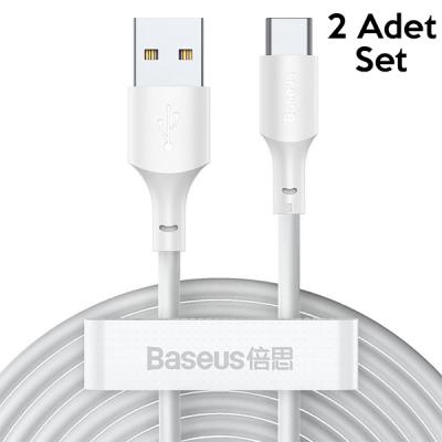 Baseus Wisdom Type-C 40W USB Şarj Kablosu 2 Adet Set (1.5 Metre)