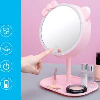 EZERE Makyaj Aynası Led Işıklı Makyaj Lambası Dokunmatik 90 Derece Dönebilen