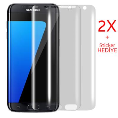 Gor Galaxy S7 Edge 3d Kavisli Darbe Emici Full Ekran Koruyucu 2 Adet Set
