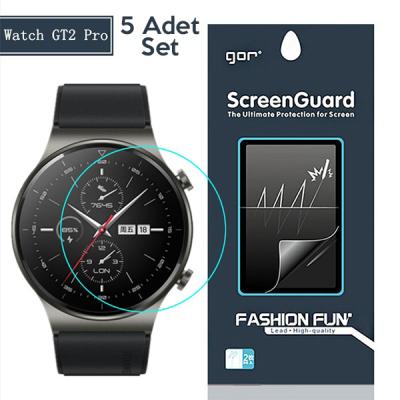 Gor Huawei Watch Gt 2 Pro  Darbe Emici Ekran Koruyucu 5 Adet Set