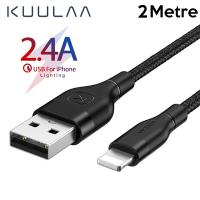 KUULAA-Kfl İPhone 11, XS XR 8-7 Lightning Usb Şarj Kablosu 2Metre
