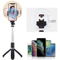 PULUZ 6.3 inch 16cm Ring LED Canlı Yayın Bluetooth Tripod Vlogging Selfie Light