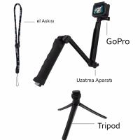 Puluz Gopro  Hero İçin Tripod Tutucu Selfie Çubuğu