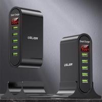 USLİON 5 Çoklu Port USB Şarj Aleti Masaüstü Şarj İstasyonu 5V 4A