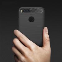 Xiaomi Mi 5x Dark Ultra Koruma Karbon Fiber Doku Silikon Kılıf