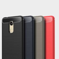 Xiaomi Redmi 5 Dark Ultra Koruma Karbon Fiber Doku Silikon Kılıf