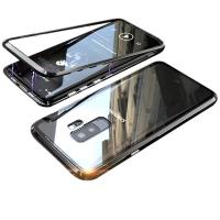 Ally Galaxy S9 Mıknatıslı 360 Koruma Arkası Cam Metal Frame Kılıf
