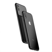 Baseus iPhone XR Arkası Cam Yanları Silikon Kılıf Darbe Emici